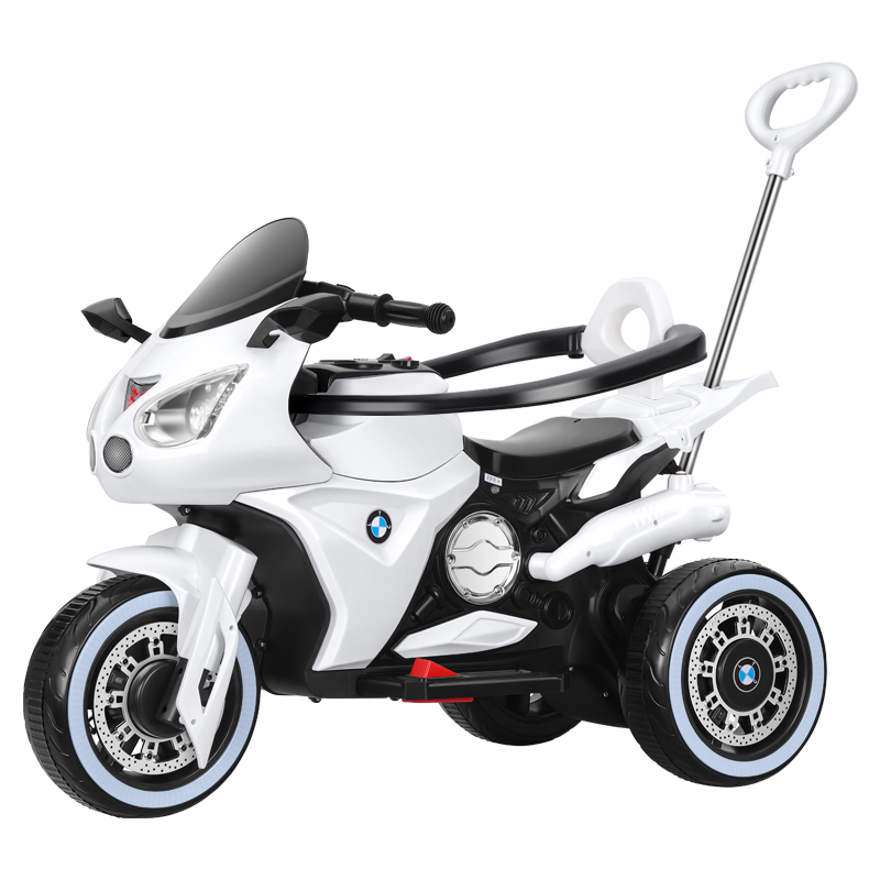 新款儿童电动摩托车三轮车男孩护栏充电带遥控宝宝电瓶玩具车可坐