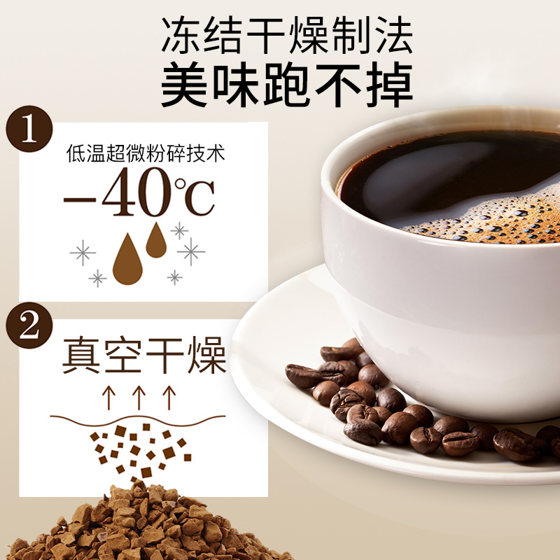 日本进口AGF Blendy蓝罐黑咖啡冻干美式马克西姆罐装手冲速溶咖啡