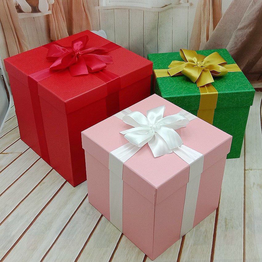 粉红色超大号正方形篮球礼物盒橱窗圣诞节装饰礼盒生日零食包装盒