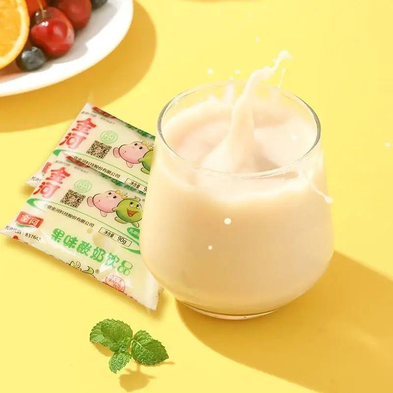 金河酸奶早餐饮品乳酸菌饮料0脂肪果味益生菌宝宝酸奶宁夏味道小