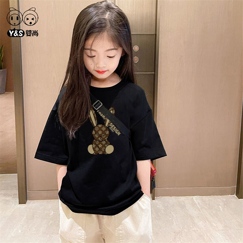 巴拉巴柆韩系纯棉童装男女童短袖t恤夏季2024新款时尚儿童中大童