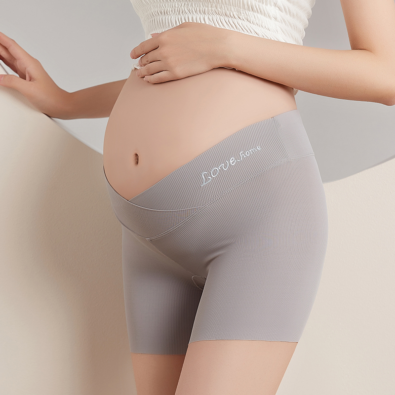孕妇安全裤防走光夏季薄款怀孕期低腰内裤托腹孕晚期大码冰丝内裤