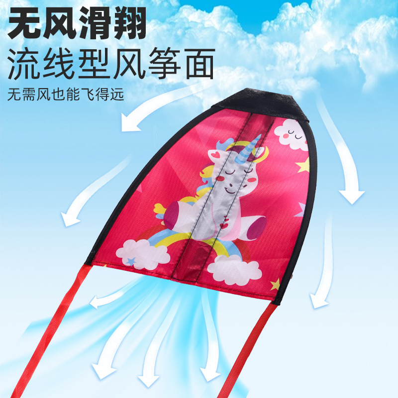 跨境儿童弹射风筝无风滑翔手持皮筋弹力户外飞行运动宝宝互动玩具