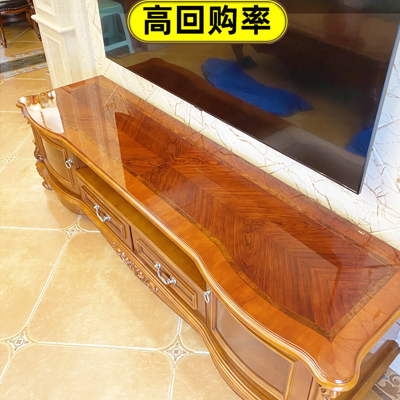 家具柜子桌面贴膜耐高温保护防烫透明大理石台面防水晶哑光膜加厚