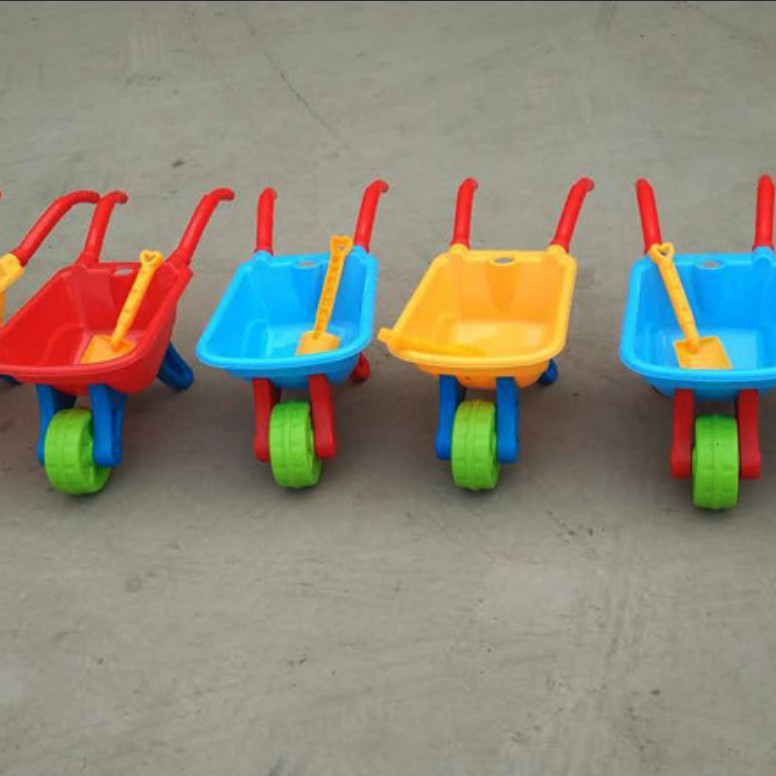 大号单轮独轮双轮儿童玩具小推车男女小孩沙滩推土户外手推玩具车