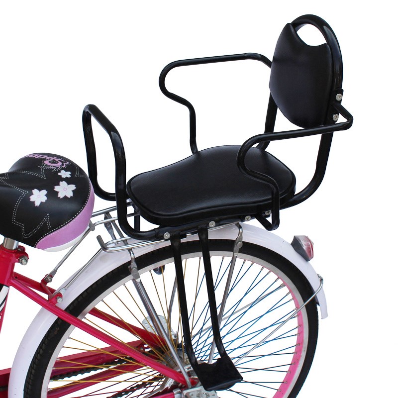 推荐大号电动脚踏车儿童安全座椅后座婴儿宝宝坐椅加厚加宽棉雨棚