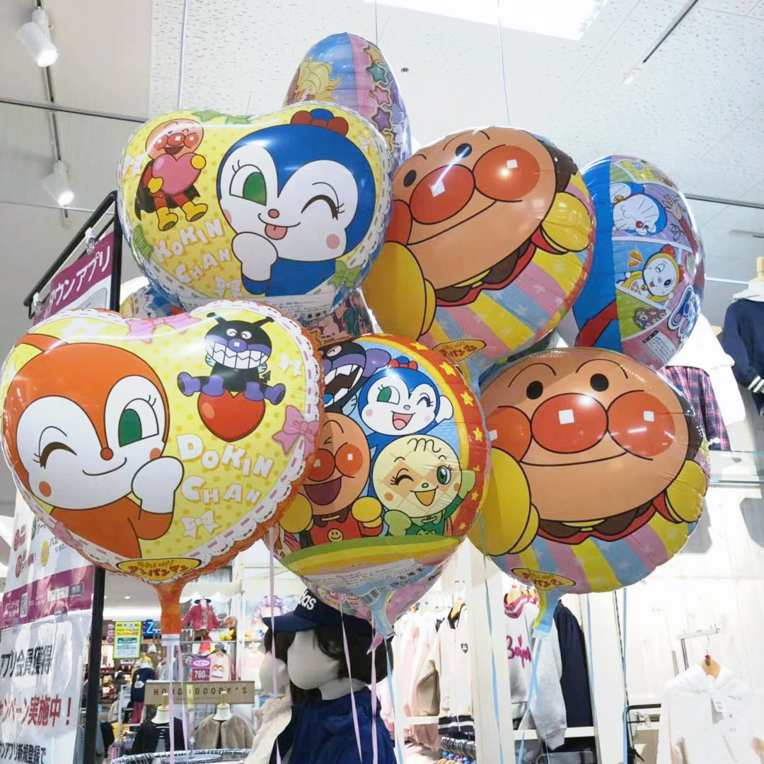 现货日本原装采购卡通面包超人儿童宝宝生日派对庆典装饰飘空气球