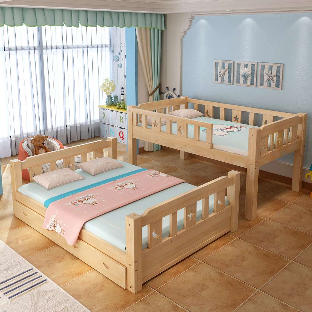 上下床双层床高低床全实木两层儿童床子母床大人双人床上下铺木床