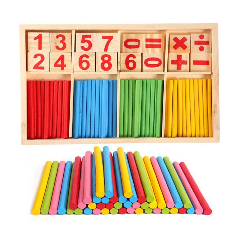 木制玩具 圆形数字棒组合 数数棒 儿童早教益智玩具 宝宝学习数数