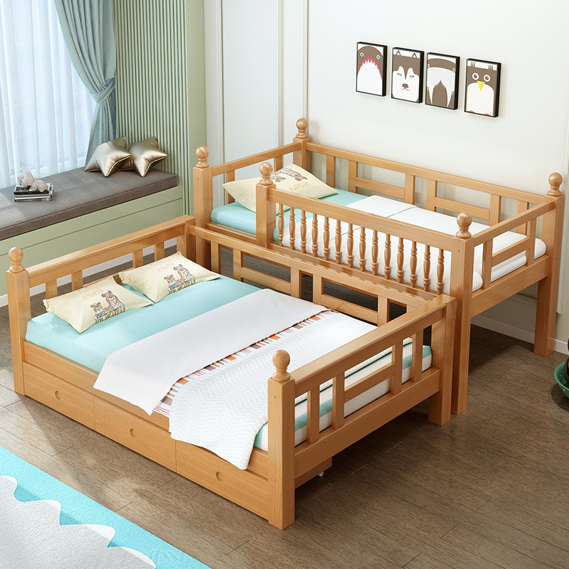 速发榉木上下床双层床全实木两层儿童床子母床多功能高低床上下铺