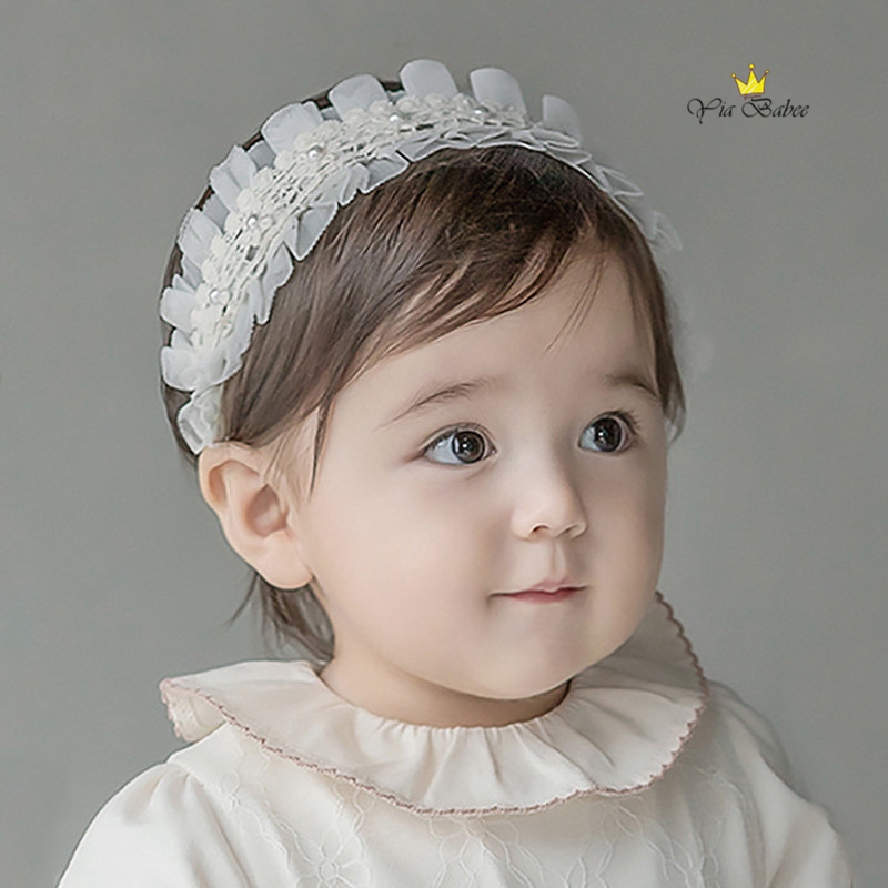 22新款韩国婴幼儿女宝宝护囟门发带蕾丝花边公主头花配饰儿童发饰