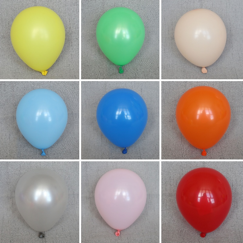 5寸乳胶圆形小气球200只装地爆加厚婚礼生日背景墙做网格亚光气球