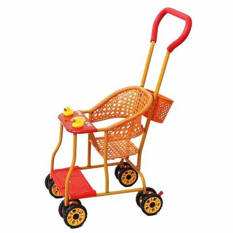 折叠拉杆车通用购物手推车拖车小号商场夏季婴儿竹藤推车藤椅轻便
