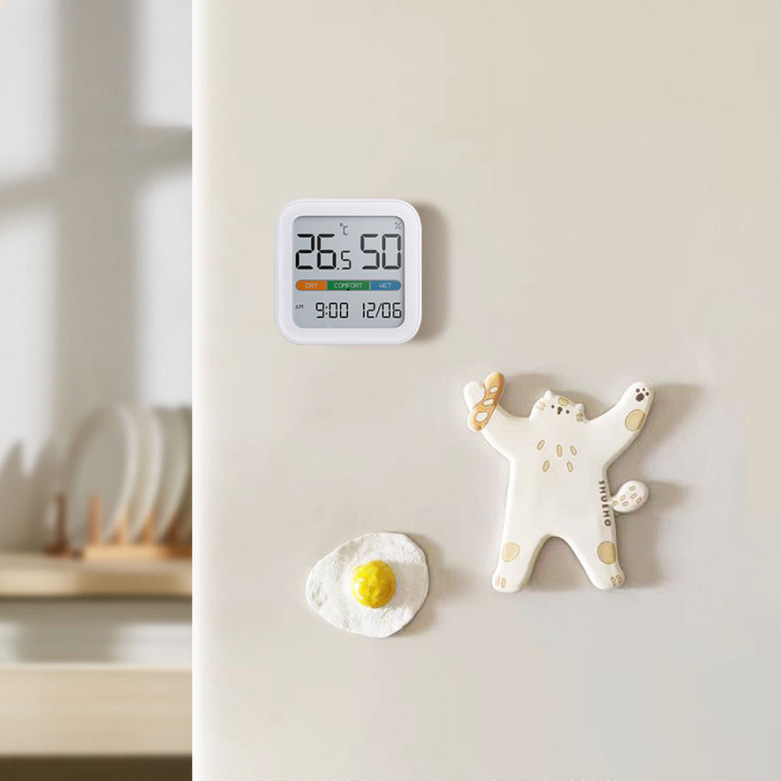 泰哲2023新款时钟家用卧室婴儿房高精度壁挂电子室温计室温表