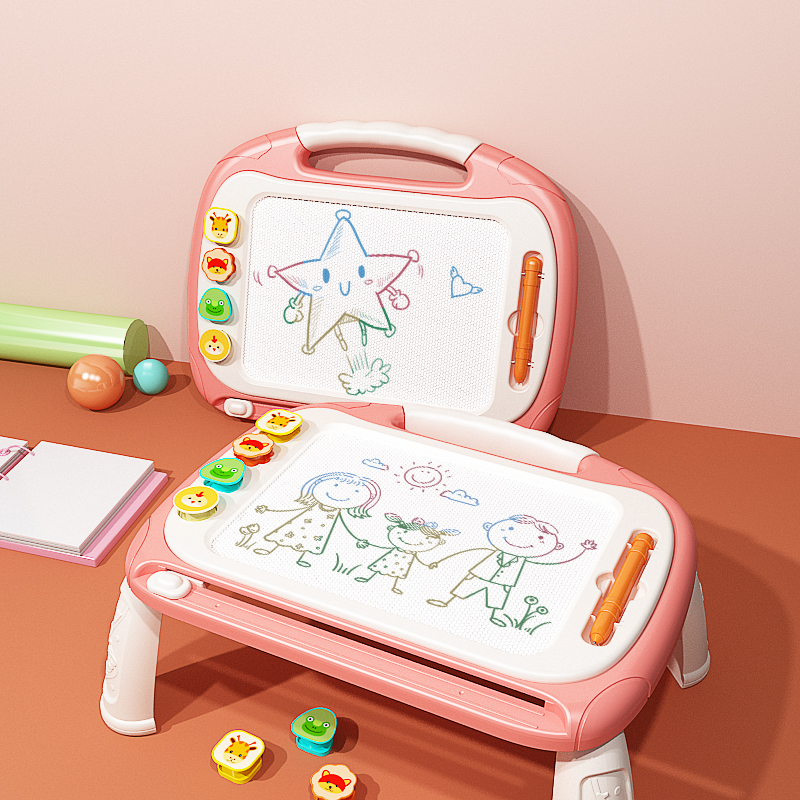 儿童画板家用幼儿磁性写字板一岁宝宝可擦消除涂鸦2磁力画画玩具