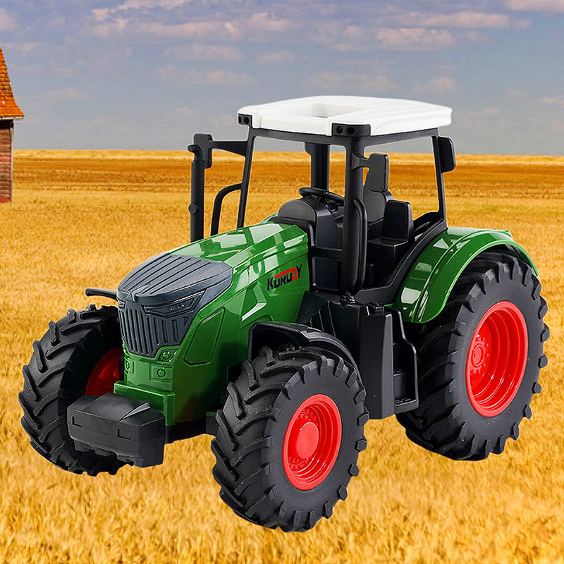 儿童农夫车拖拉机模型收割机运输车工程小汽车玩具玩具车模型车