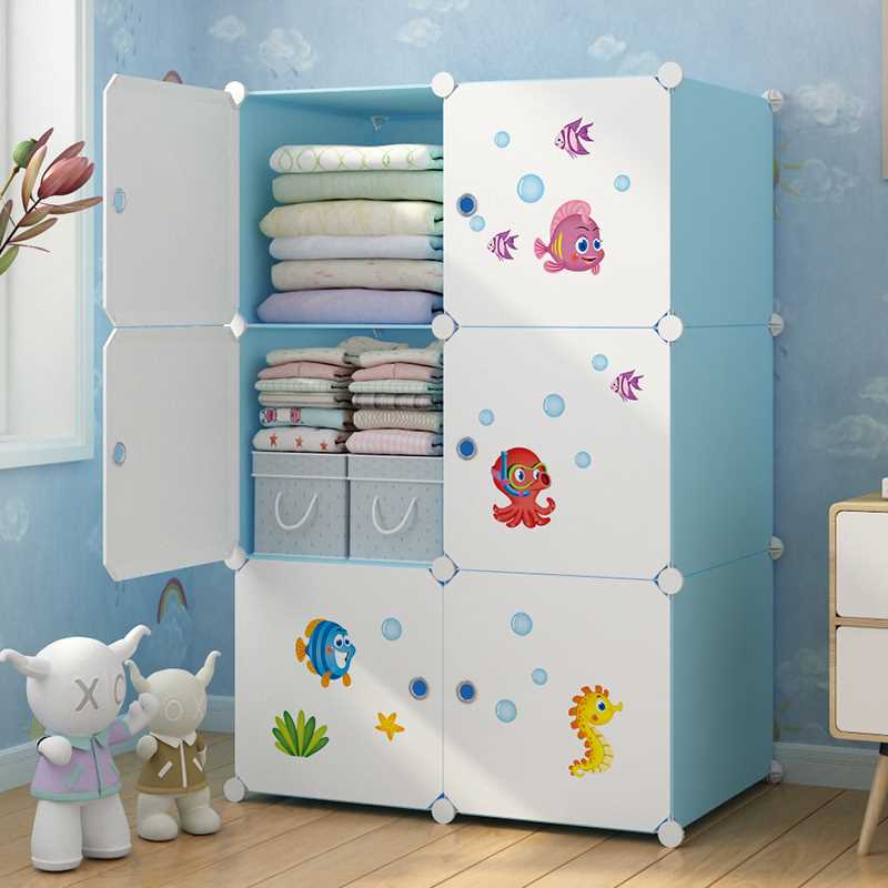 儿童衣柜简易宝宝出租房卧室衣物整理储物衣橱塑料家用衣服收纳柜
