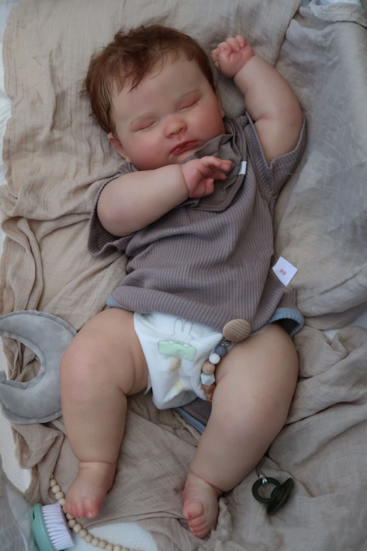 NPK重生娃娃 60厘米仿真婴儿 手工 静脉血丝可见 童装模特3-6个月