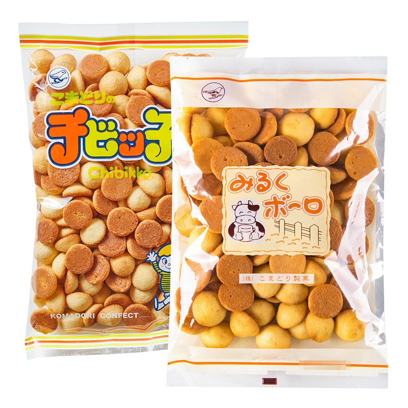 日本进口零食品 知更鸟杏元小饼干+牛奶味杏元饼干儿童宝宝零食