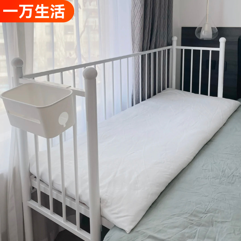 铁艺儿童拼接床婴儿床宝宝护栏加宽床边拼大床定制高度可升降调节