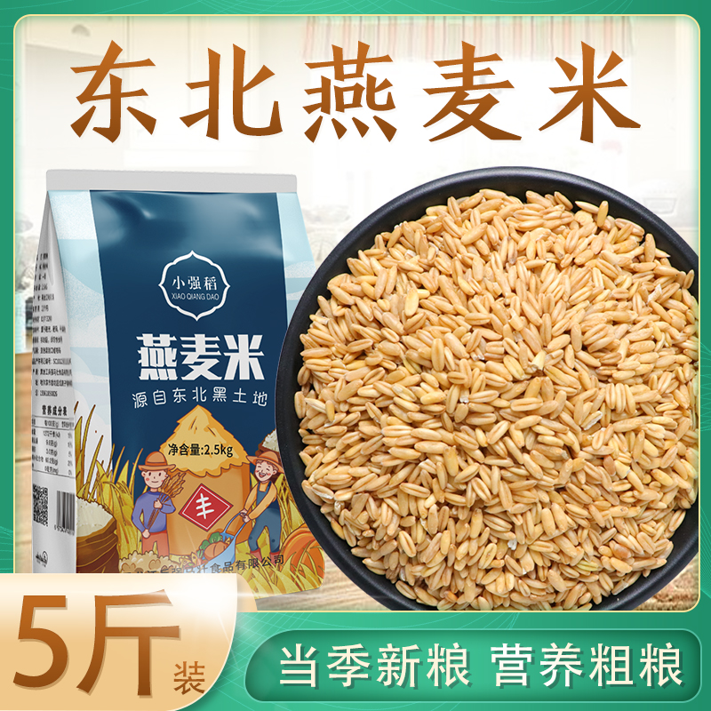 23年新东北五常燕麦米5斤农家自产五谷杂粮燕麦粒胚芽米雀麦粒