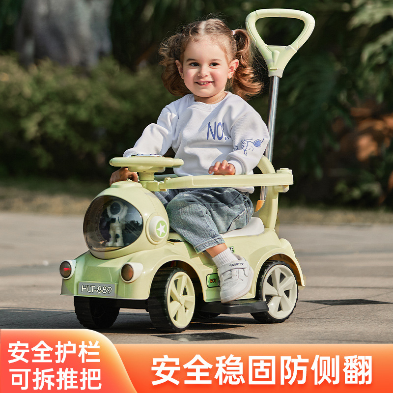 新款儿童电动车四轮网红高端坐椅宝宝小电动车充电可遥控3一6岁