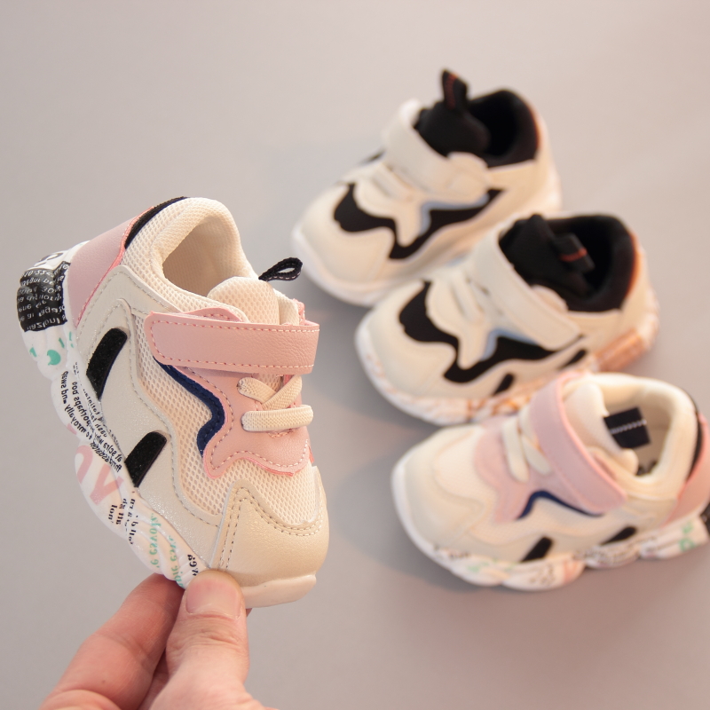婴儿老爹鞋2023春新款宝宝鞋0-1岁男女小童运动鞋幼儿软底学步鞋2