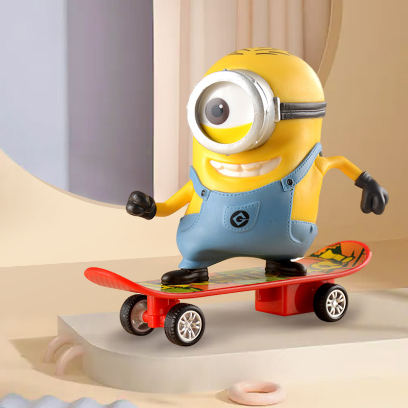 正版小黄人玩具车发声斯图尔特回力车惯性环球影城儿童礼物滑板车