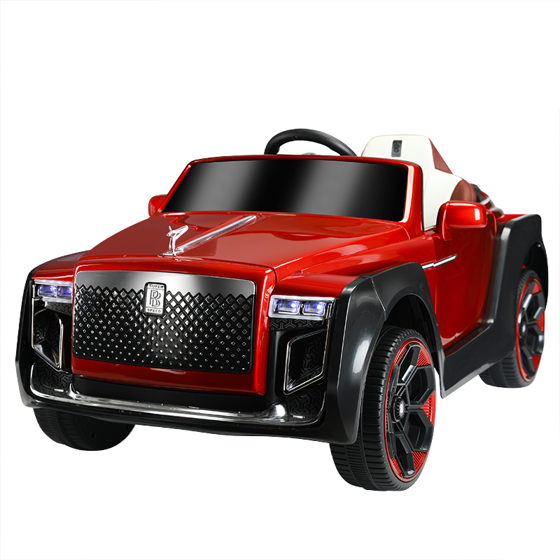 新款儿童电动车四轮汽车劳斯莱斯带遥控宝宝玩具车充电可坐人摇摆