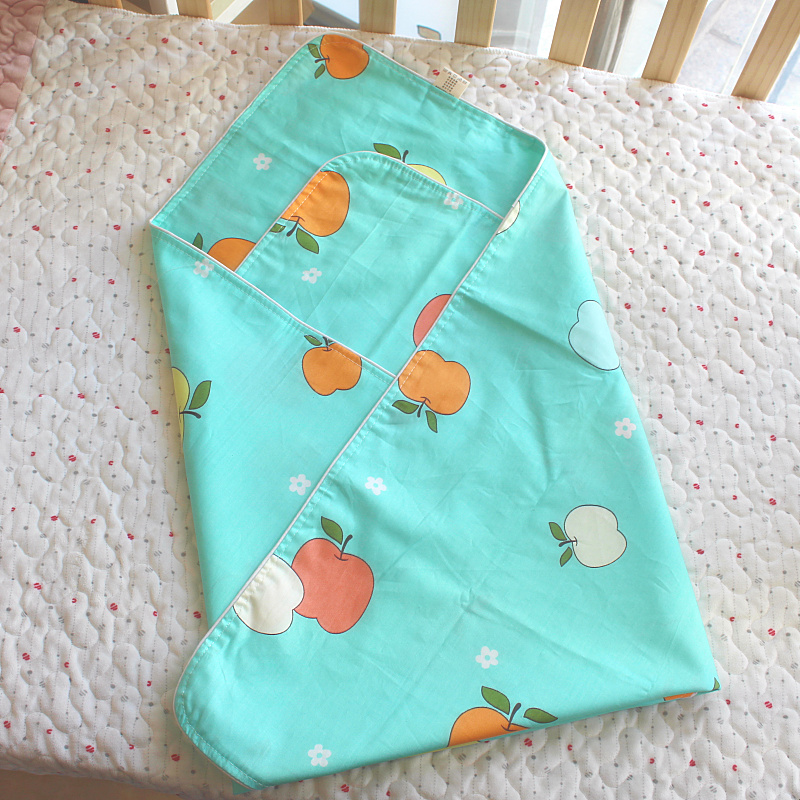 实体同步新生儿纯棉双层包单传统斜纹布夹被床单婴儿包裹布多尺寸