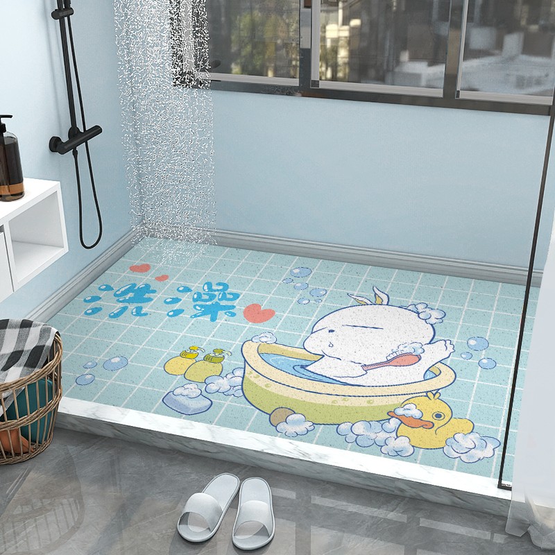 熊猫浴室防滑垫淋浴家用洗澡卫生间脚垫厕所镂空全铺沐浴防摔垫子
