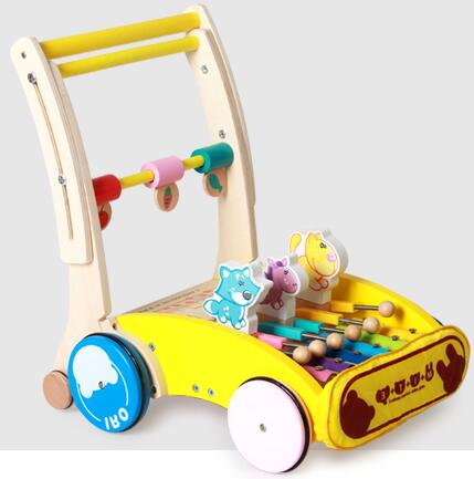 学步车手推车木头助步木制三合一两用木质一岁宝宝婴儿玩具防侧翻