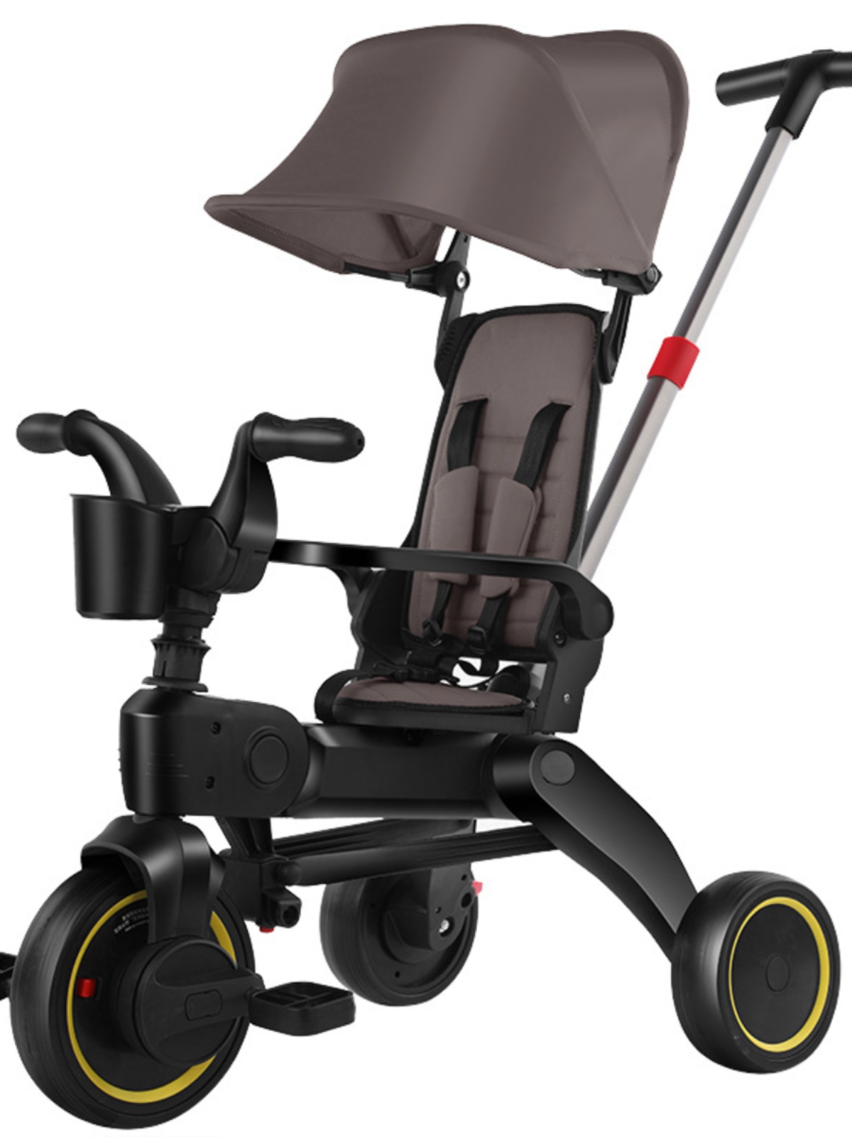 新新款儿童三轮车 15岁可折叠溜娃婴儿手推车 轻便宝宝脚踏车品