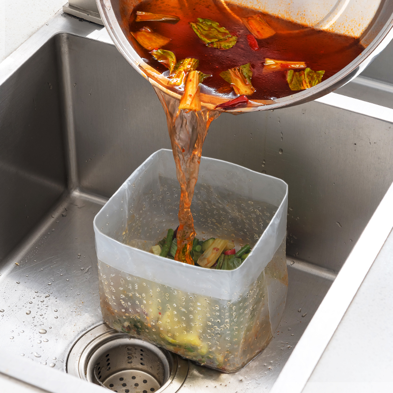 自立式沥水袋厨房水槽过滤网一次性洗菜池剩菜厨余湿垃圾防堵神器