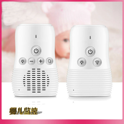无线婴儿声音监控器宝宝安全监护双向对讲小夜灯妈妈端内置电池