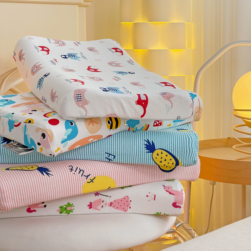 新品儿童6岁以上乳胶枕头芯家用一对护颈椎助睡眠小学生专用宝宝