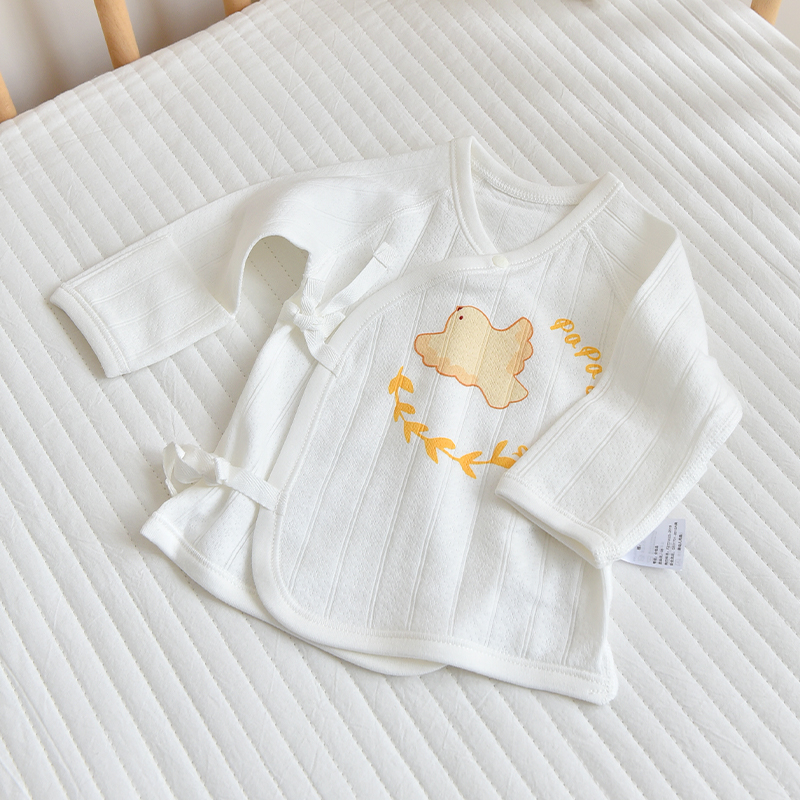 新品新生婴儿衣服0-12个月初生儿半背衣男女宝宝内衣纯棉保暖打底