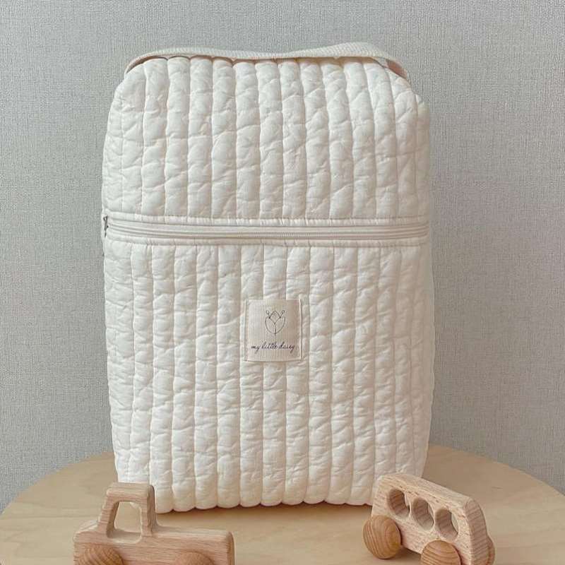 韩国包刺绣妈咪收纳包可挂手拉链收纳{尿布包ins吸奶器童车缝绗