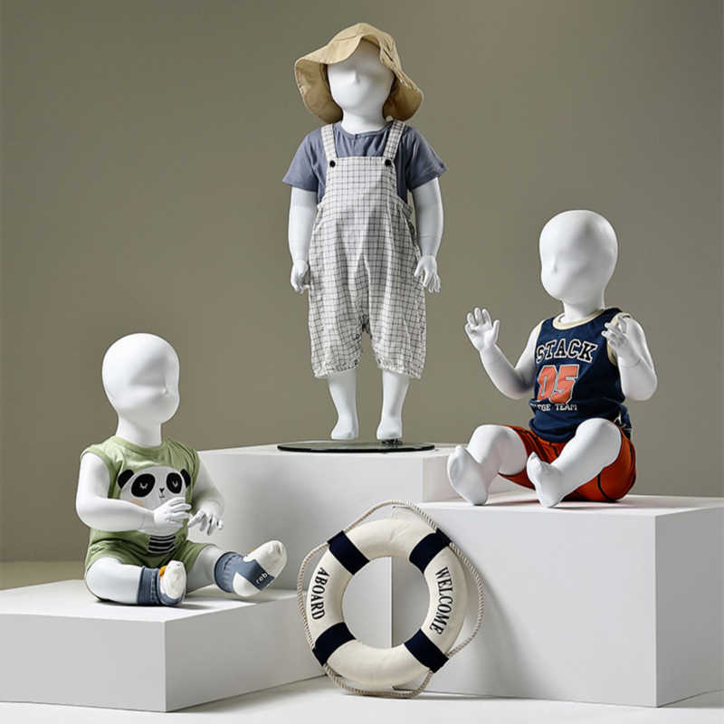 儿童模特架婴儿坐模人偶服装道具女橱窗幼童全身童装店模特展示架