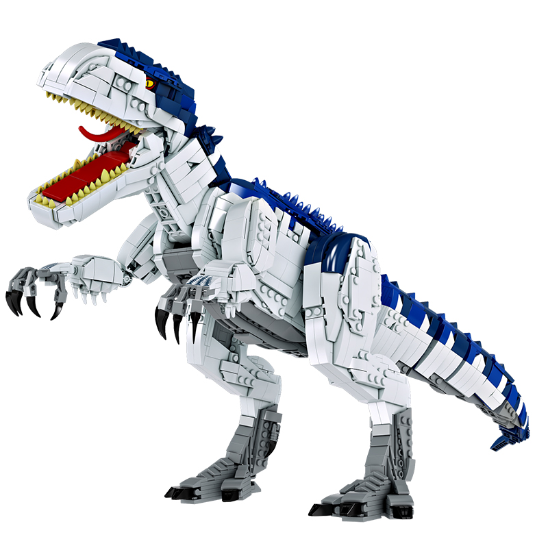 恐龙积木益智拼装玩具男孩侏罗纪暴虐霸王龙拼图模型儿童生日礼物