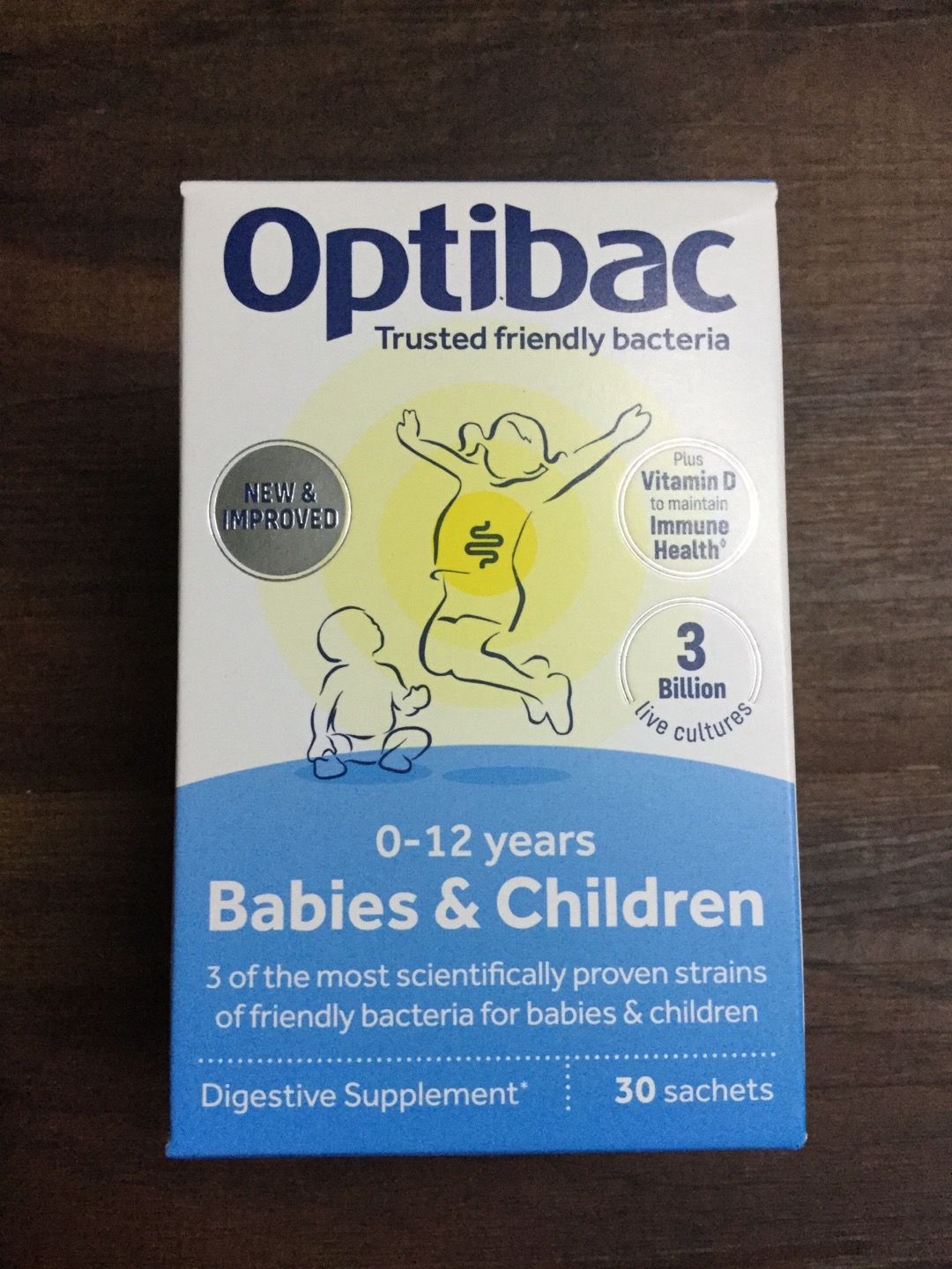 英国OptiBac Probiotics婴幼儿益生菌 新生 孕妇 30包 胀气 复合