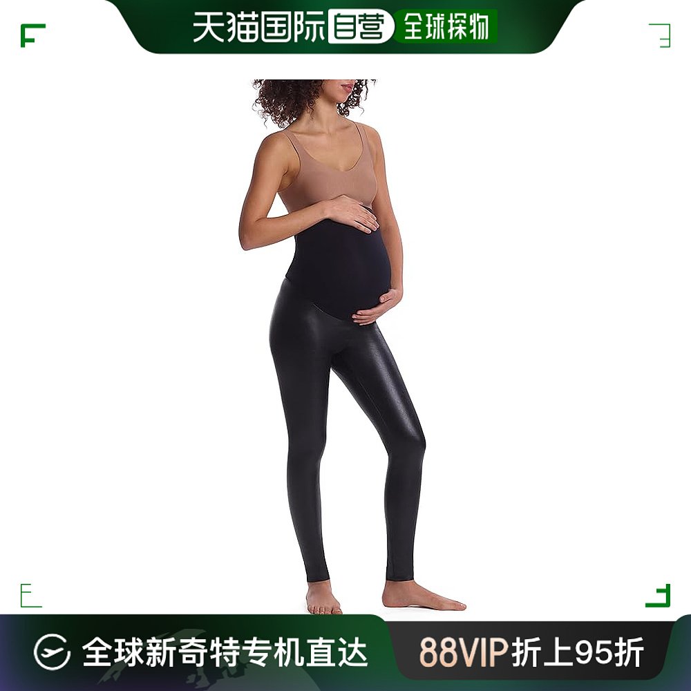 香港直邮潮奢 COMMANDO 女士 SLG89 仿皮孕妇装打底裤