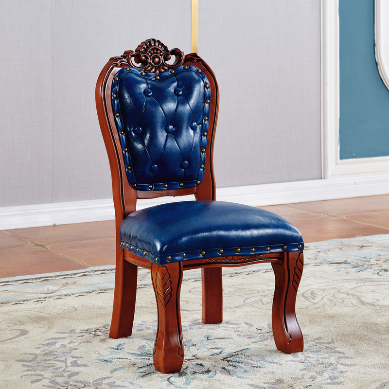 美式小椅子实木靠背儿童椅欧式小板凳客厅沙发茶几凳子换鞋凳家用