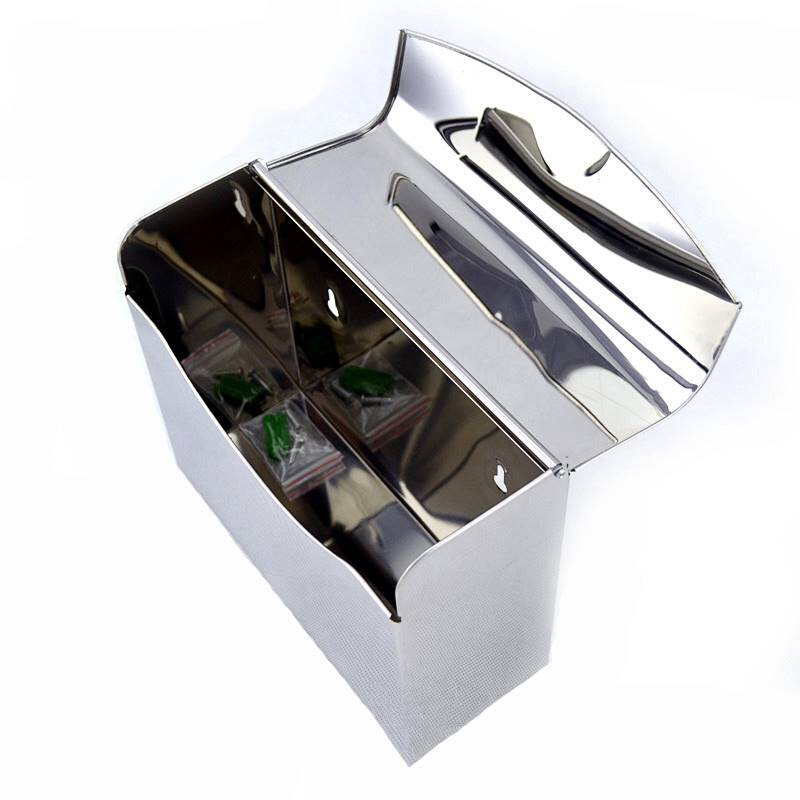 手纸盒 不锈钢纸巾盒 厕所卫生纸盒 长方形防水卫生间厕纸盒