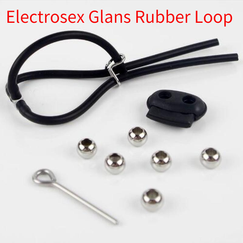 极速Electrosex Play Adult Glans Rubber Loop with Urethral In