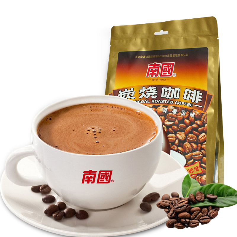 海南特产南国炭烧咖啡340g三合一速溶碳烧咖啡粉兴隆冲饮品170g