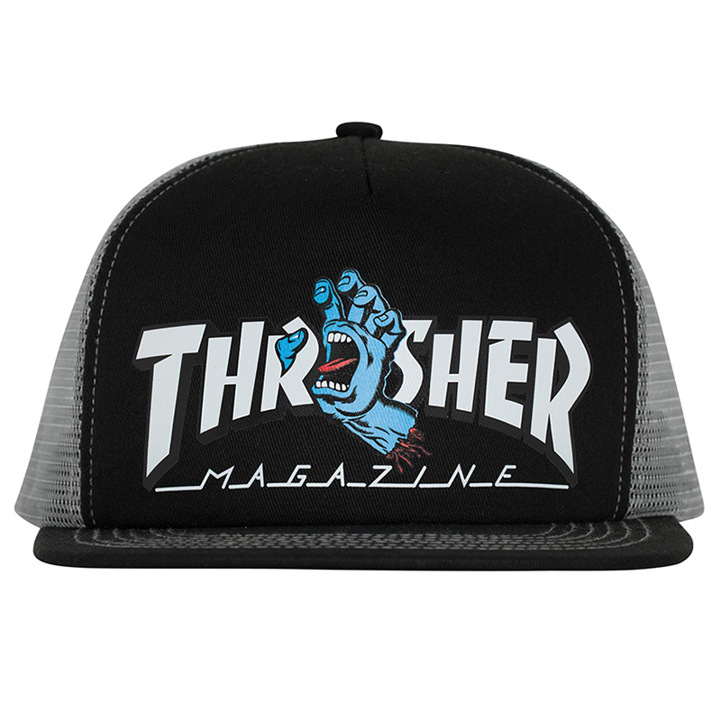 Thrasher Screaming Logo Santa cruz 滑板棒球平沿卡车司机帽子