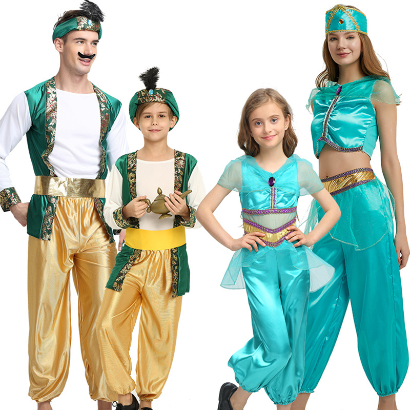 阿拉丁神灯万圣节成人cosplay服装儿童化妆舞会阿拉伯茉莉公主