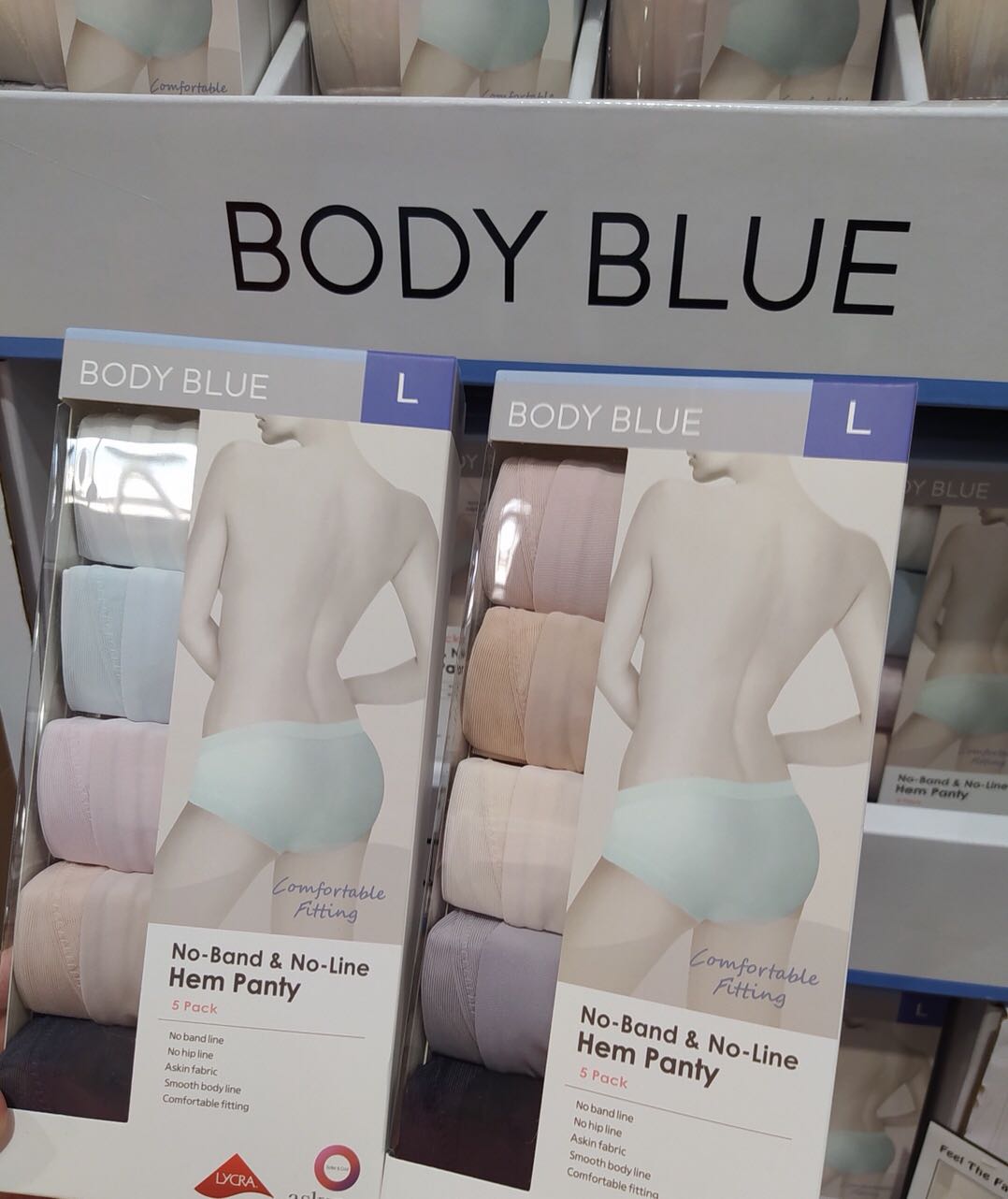 台湾costco代购Body Blue无痕女士棉质内裤5条装