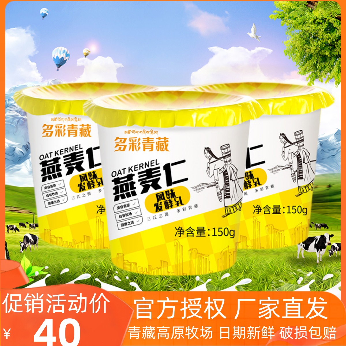 小西牛燕麦仁酸奶150g12盒儿童孕妇学生成人多彩青藏青海高原早餐